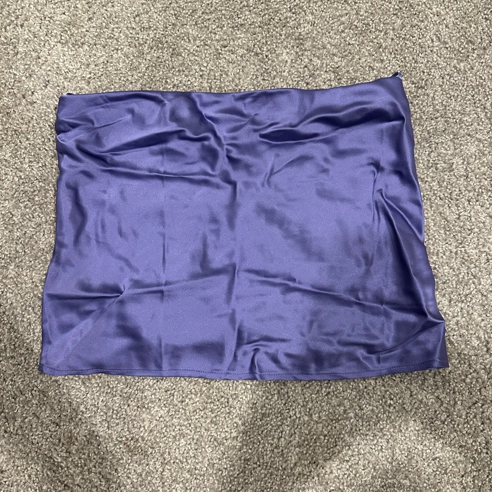 NWT Reformation Purple Spritz Silk Top: XS